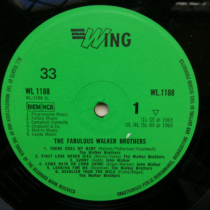 The Walker Brothers : The Fabulous Walker Brothers (LP, Comp, RE)