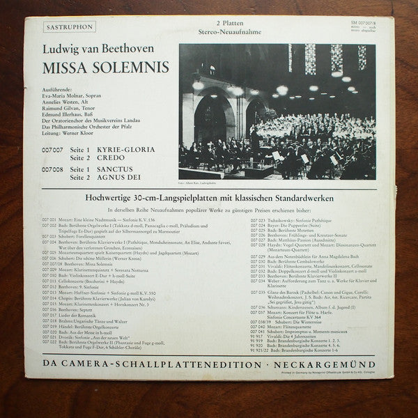 Ludwig van Beethoven : Missa Solemnis (2xLP, Album)