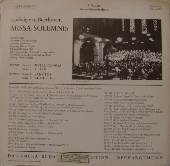 Ludwig van Beethoven : Missa Solemnis (2xLP, Album)