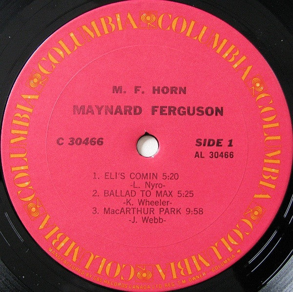 Maynard Ferguson : M.F. Horn (LP, Album, RE)