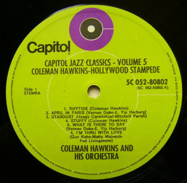 Coleman Hawkins And His Orchestra : Hollywood Stampede (LP, Comp)