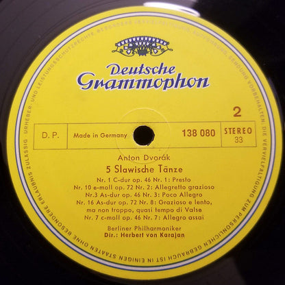 Johannes Brahms & Antonín Dvořák, Berliner Philharmoniker / Herbert Von Karajan : Tänze Von Brahms Und Dvorak (LP, Album, RP)