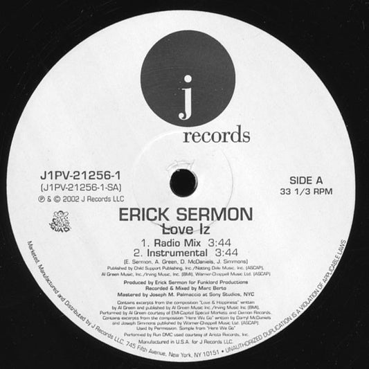 Erick Sermon : Love Iz (12")