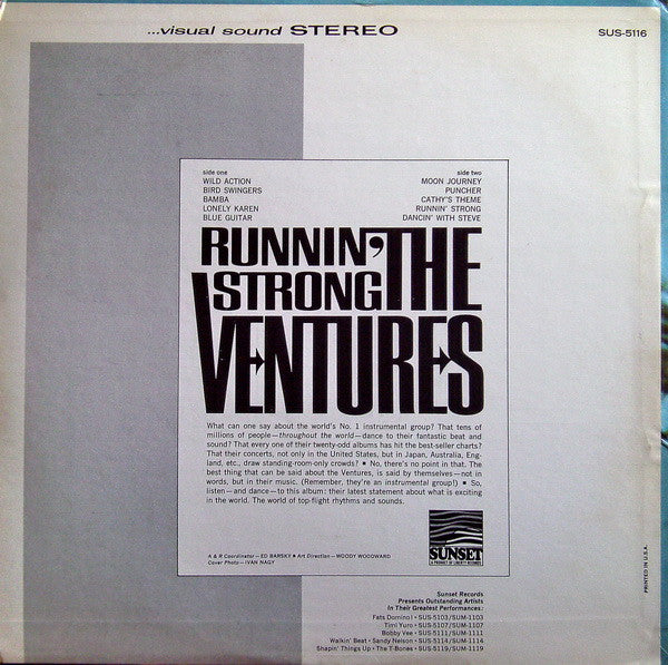 The Ventures : Runnin’ Strong (LP, Comp, Styrene, She)