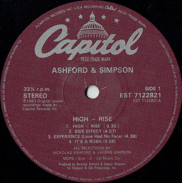 Ashford & Simpson : High-Rise (LP, Album)