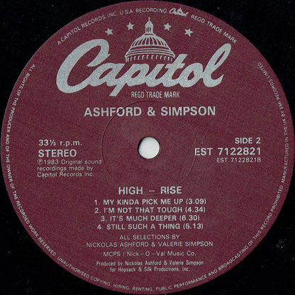 Ashford & Simpson : High-Rise (LP, Album)