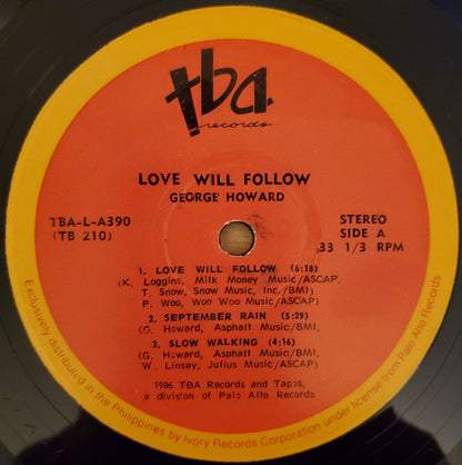 George Howard : Love Will Follow (LP, Album)