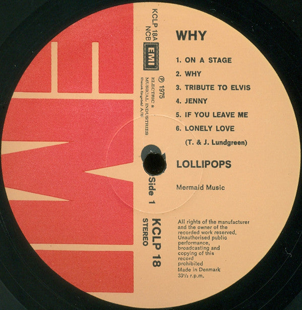 Lollipops : Second Time (LP, Album)