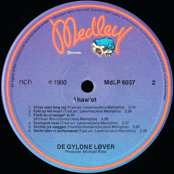 De Gyldne Løver : I Haw'et (LP, Album)