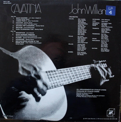 John Williams (7) : Cavatina (LP, Album, RE)