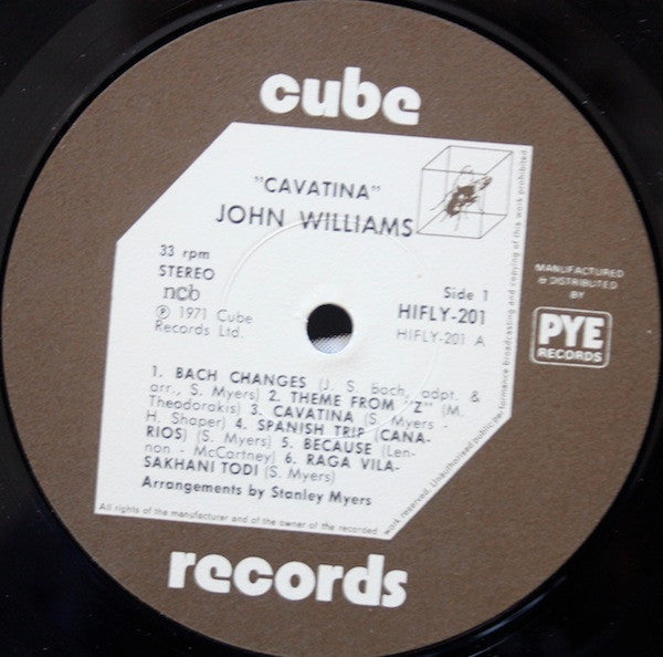 John Williams (7) : Cavatina (LP, Album, RE)