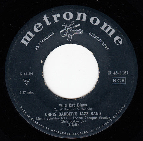 Chris Barber's Jazz Band : Wild Cat Blues / Petite Fleur (7", Single)