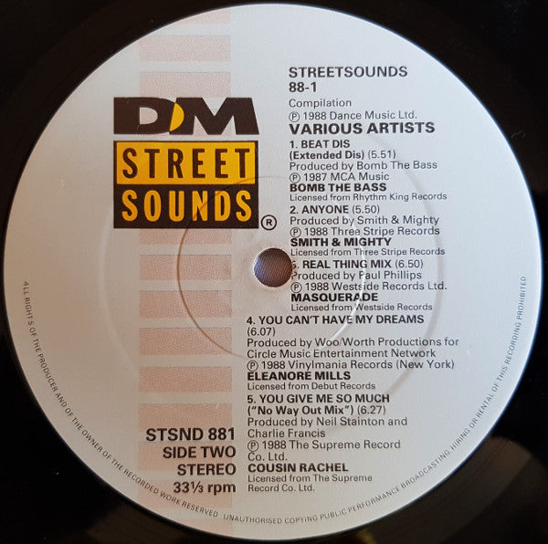 Various : Street Sounds 88-1 (LP, Comp)