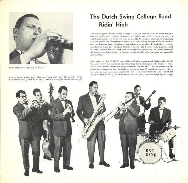 The Dutch Swing College Band : Ridin' High (10", Gat)