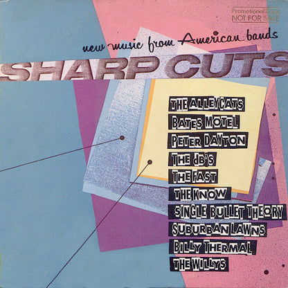 Various : Sharp Cuts (New Music From American Bands) (LP, Comp, Promo)