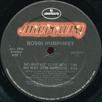 Bobbi Humphrey : No Way (12")