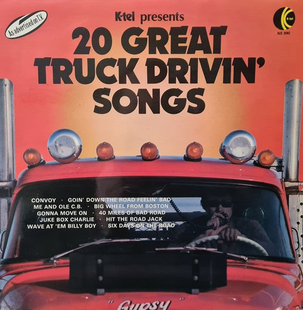 Various : 20 Great Truck Drivin' Songs (LP, Comp)