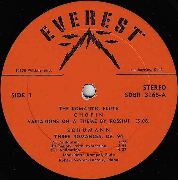 Jean-Pierre Rampal : The Romantic Flute (LP, Album)