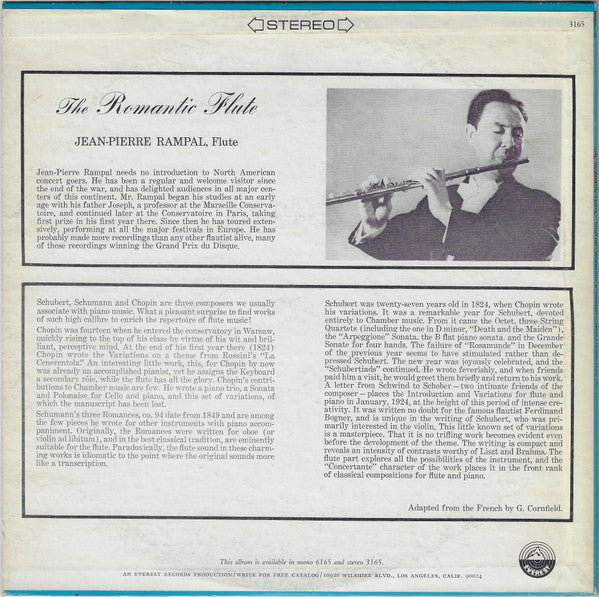 Jean-Pierre Rampal : The Romantic Flute (LP, Album)