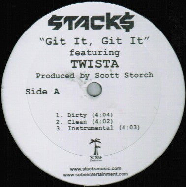 Stacks Featuring Twista : Git It, Git It (12")