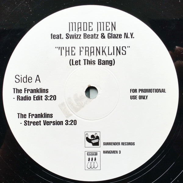 Made Men Featuring Swizz Beatz & Glaze N.Y. : The Franklins (12", Promo)