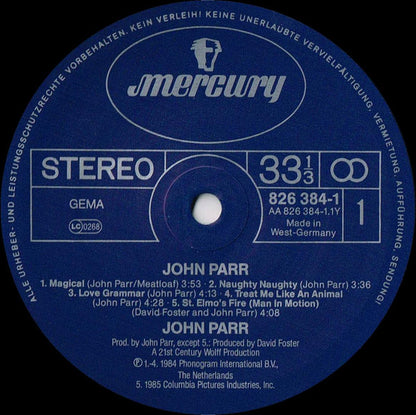 John Parr : John Parr (LP, Album)