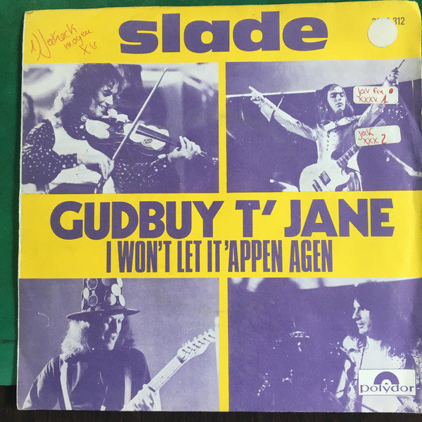 Slade : Gudbuy T' Jane (7", Single)