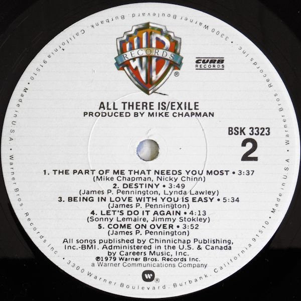 Exile (7) : All There Is (LP, Album, Jac)