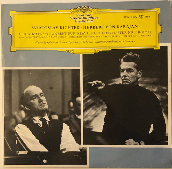 Pyotr Ilyich Tchaikovsky / Sviatoslav Richter, Herbert Von Karajan, Wiener Symphoniker : Konzert Für Klavier Und Orchester Nr. 1 B-moll Op.23 (LP, Mono)