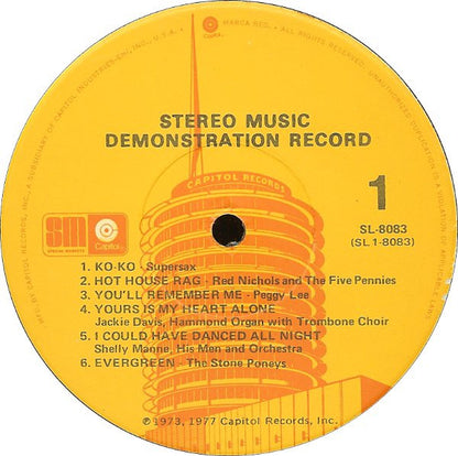 Various : Stereo Music Demonstration Record (LP, Comp, Smplr)