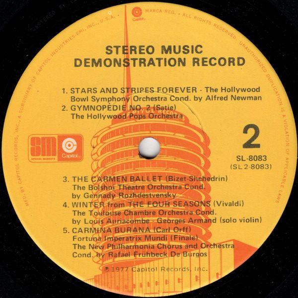 Various : Stereo Music Demonstration Record (LP, Comp, Smplr)