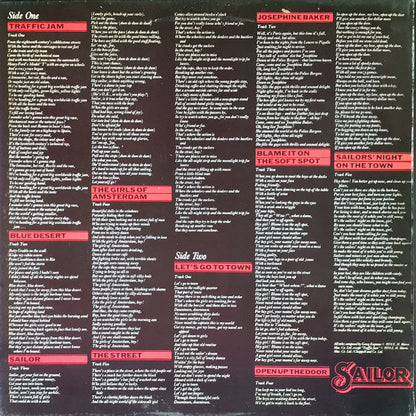 Sailor : Sailor (LP, Album, Gat)