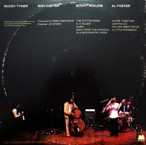 Ron Carter / Sonny Rollins / McCoy Tyner : Milestone Jazzstars In Concert (2xLP, Album)