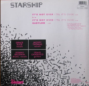 Starship (2) : It's Not Over ('Til It's Over) (12", Maxi)