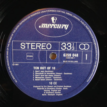 10cc : Ten Out Of 10 (LP, Album)