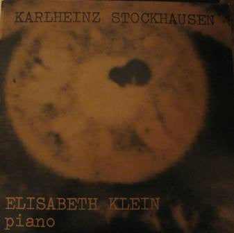 Karlheinz Stockhausen / Elisabeth Klein : Piano (LP, Album)