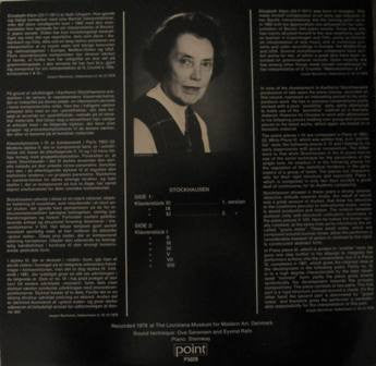 Karlheinz Stockhausen / Elisabeth Klein : Piano (LP, Album)