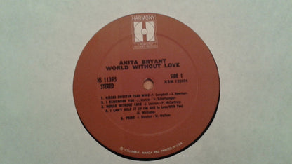 Anita Bryant : World Without Love (LP, Comp)