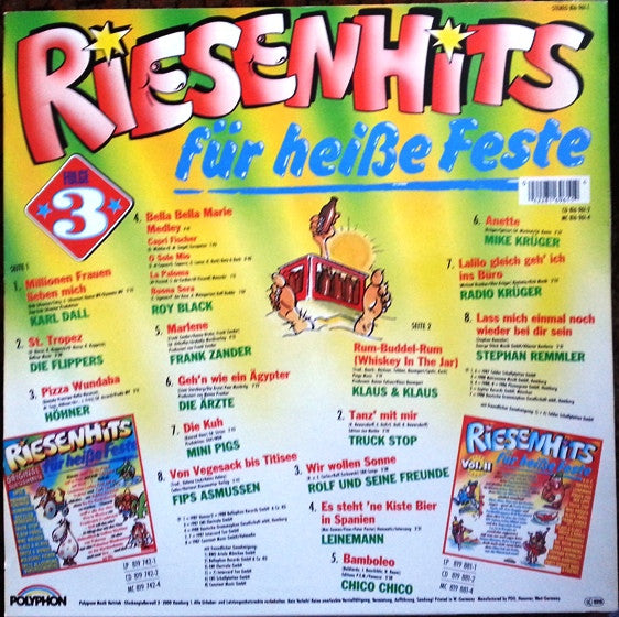 Various : Riesenhits Für Heiße Feste Folge 3 (LP, Comp)