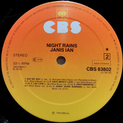 Janis Ian : Night Rains (LP, Album)