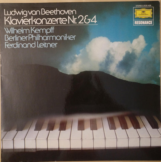 Ludwig Van Beethoven - Wilhelm Kempff, Berliner Philharmoniker, Ferdinand Leitner : Klavierkonzerte Nr.2&4 (LP, RE)