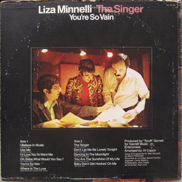 Liza Minnelli : The Singer (LP, Album, Pit)