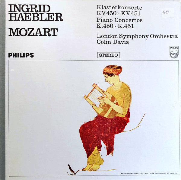 Ingrid Haebler, Wolfgang Amadeus Mozart, The London Symphony Orchestra, Sir Colin Davis : Piano Concertos K. 450 - K. 451 (LP, Dlx)