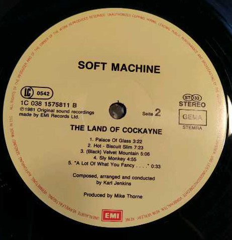 Soft Machine : Land Of Cockayne (LP, Album, RE)