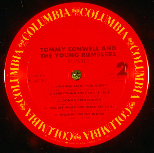 Tommy Conwell And The Young Rumblers : Rumble (LP, Album)