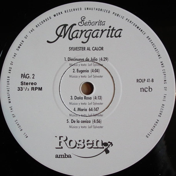 Various : Senorita Margarita (Sylvester Al Calor) (LP)