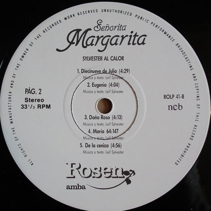 Various : Senorita Margarita (Sylvester Al Calor) (LP)