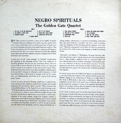 The Golden Gate Quartet : Negro Spirituals (LP, Mono)