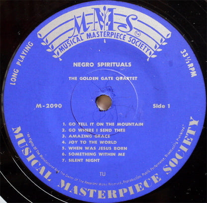 The Golden Gate Quartet : Negro Spirituals (LP, Mono)