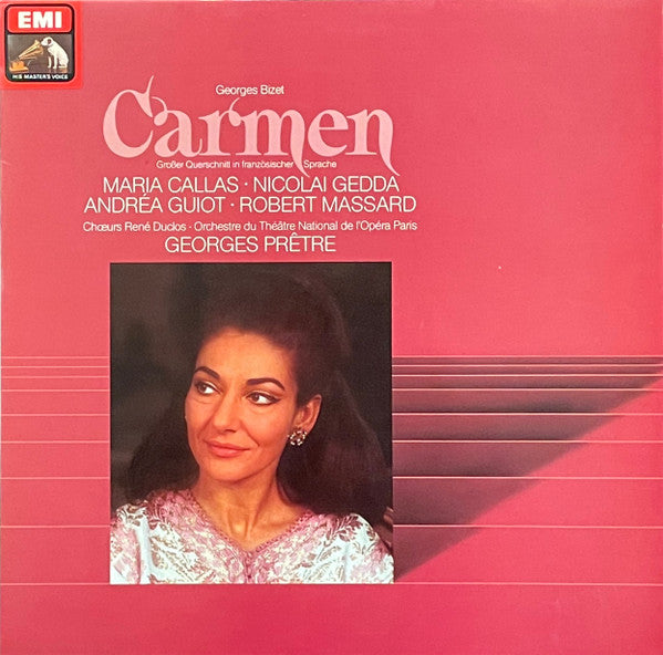 Georges Bizet, Maria Callas, Nicolai Gedda, Andréa Guiot, Robert Massard, Georges Prêtre : Carmen - Großer Querschnitt In Französischer Sprache (LP, Album, RE)